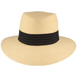 Feiner breiter Damen Panamahut UV-Schutz 50 von Hut-Breiter in beige Feiner breiter Damen Panamahut UV-Schutz 50 von Hut-Breiter in beige