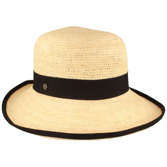 alt-Panamahut Crochet Aufschlag-Glocke mit Einfass von Hut-Breiter in beige