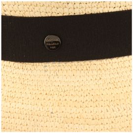 Panamahut Crochet Aufschlag-Glocke mit Einfass von Hut-Breiter in beige Panamahut Crochet Aufschlag-Glocke mit Einfass von Hut-Breiter in beige