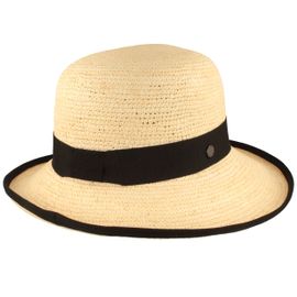 Panamahut Crochet Aufschlag-Glocke mit Einfass von Hut-Breiter in beige Panamahut Crochet Aufschlag-Glocke mit Einfass von Hut-Breiter in beige