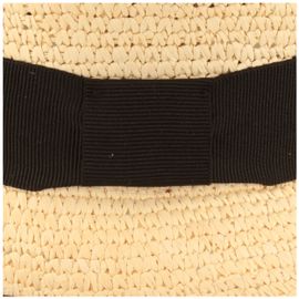 Panamahut Crochet Aufschlag-Glocke mit Einfass von Hut-Breiter in beige Panamahut Crochet Aufschlag-Glocke mit Einfass von Hut-Breiter in beige