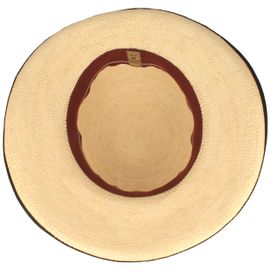 Panamahut Crochet Aufschlag-Glocke mit Einfass von Hut-Breiter in beige Panamahut Crochet Aufschlag-Glocke mit Einfass von Hut-Breiter in beige