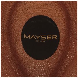Mayser Bogart Crochet Panamahut Manuel mit gewebtem Stoffband in braun Mayser Bogart Crochet Panamahut Manuel mit gewebtem Stoffband in braun