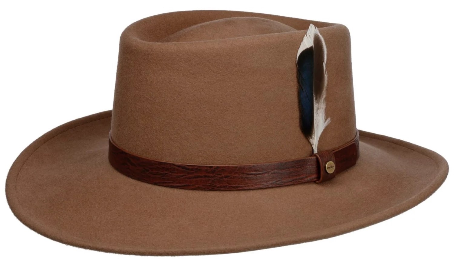 Stetson knautschbarer & wasserabweisender Gambler Wollfilzhut