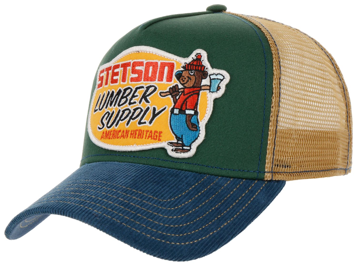 Stetson Trucker Baseball-Cap Lumber Supply mit Netzeinsatz