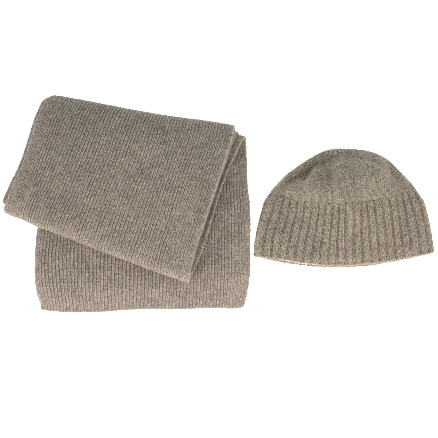 Strickset Schal & Mütze extra feine Merinowolle von Hut-Breiter