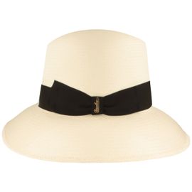 Borsalino eleganter hochwertig gefertigter Panamahut Glocke in beige Borsalino eleganter hochwertig gefertigter Panamahut Glocke in beige