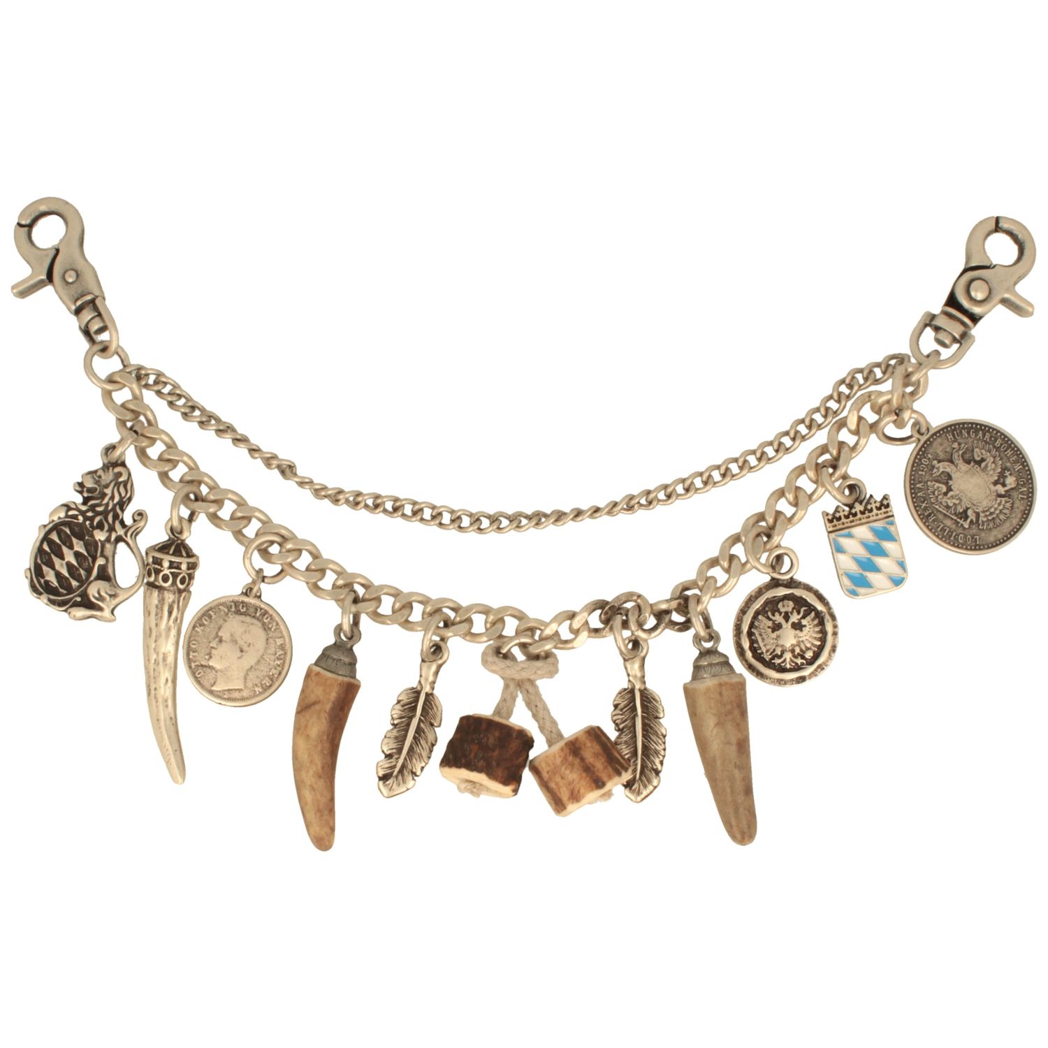 Trachten-Charivari mit bayrischen Motiven & Hirschhorn von Hut-Breiter