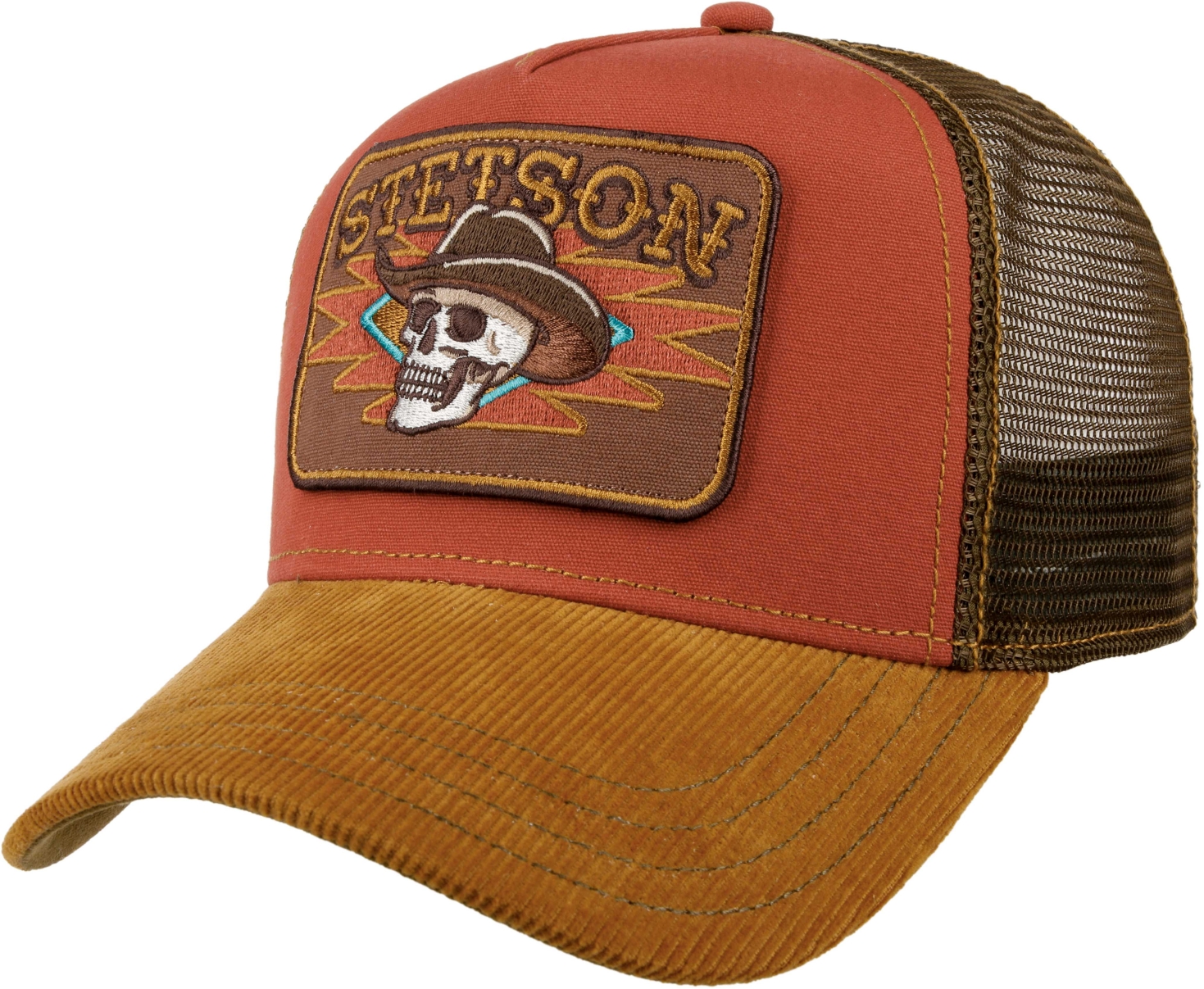 Stetson Trucker Cap "Skull" mit Netzeinsatz