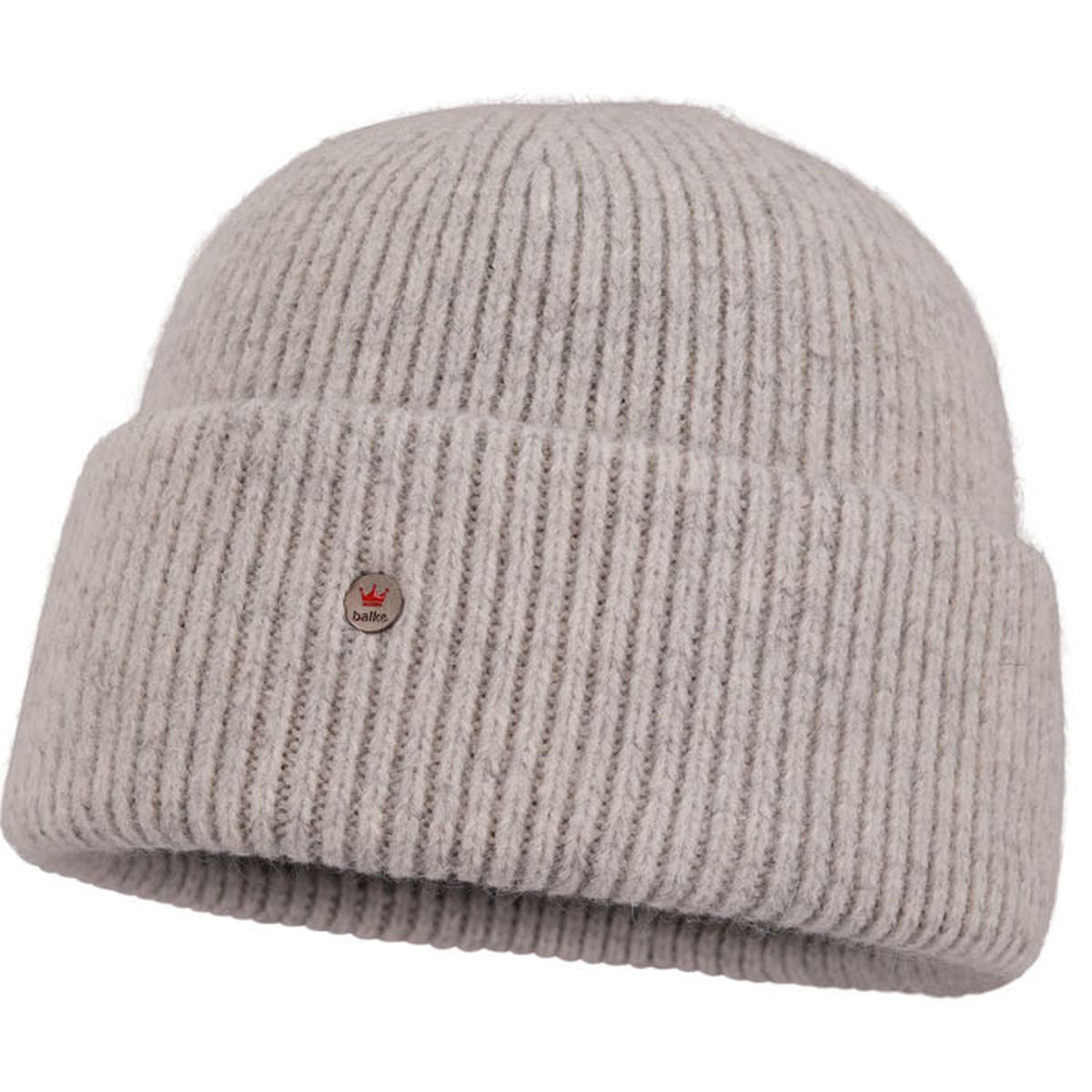 Balke Rollrand Strickmütze mit breitem Umschlag in Angora Optik