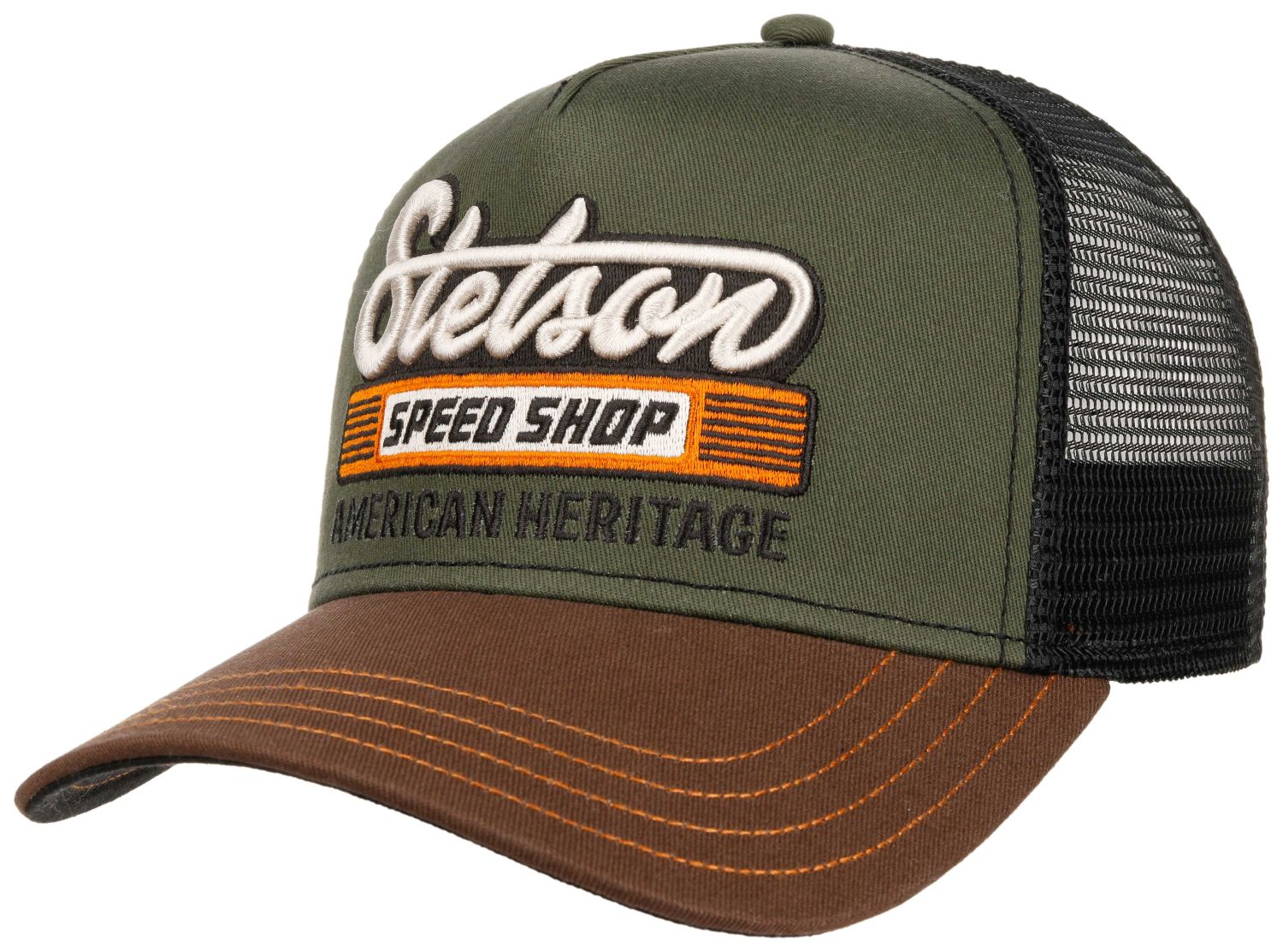 Stetson Vintage Trucker Cap "Speed Shop" aus Baumwolle