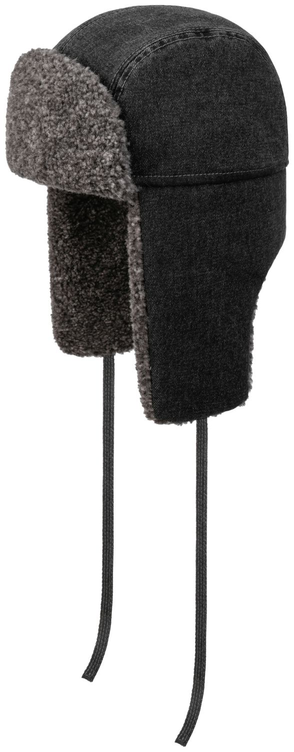 Stetson Fliegermütze Bomber Cap Denim Garage Theme aus Baumwolle