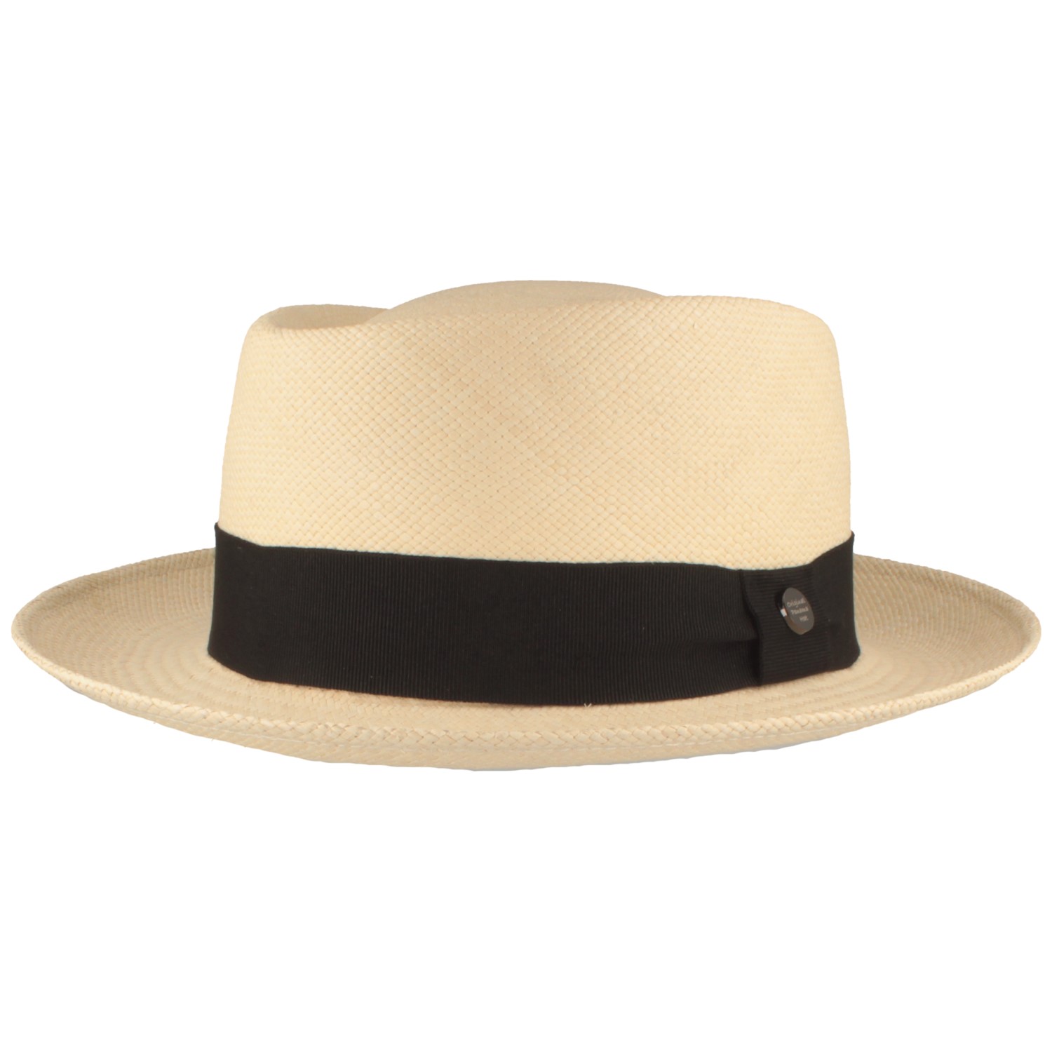 Pork Pie Kira aus 100% Panamastroh mit Ripsband UPF 50+ von Hut-Breiter