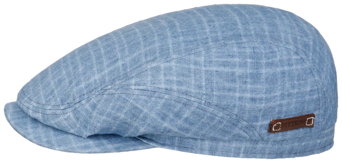 Stetson Driver Cap Barista aus 100% Leinen mit Lederpatch