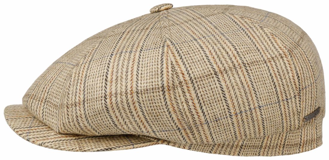 Stetson mehrteilige Hatteras Newsboy Cap aus Leinen-Wollmix