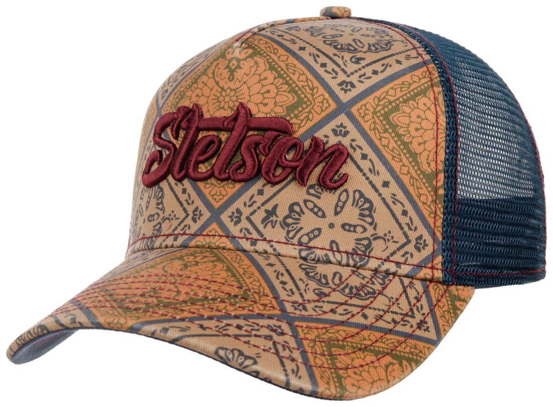 Stetson gemusterte Trucker Cap im Vintage-Look