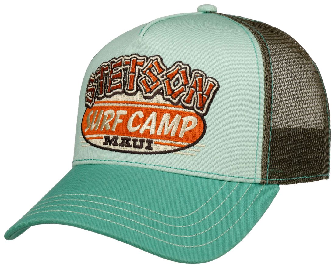 Stetson Surf Camp Trucker Cap mit Snapback-Verschluss