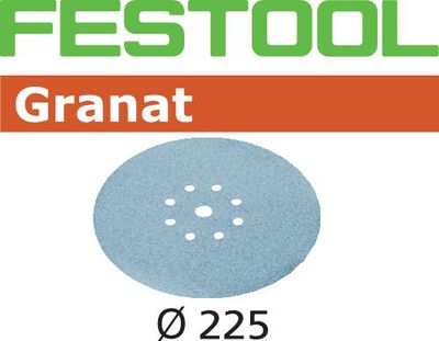 Festool Schleifscheiben TF D225//8 K 100 GR 25 Stück Granat Planex 499637