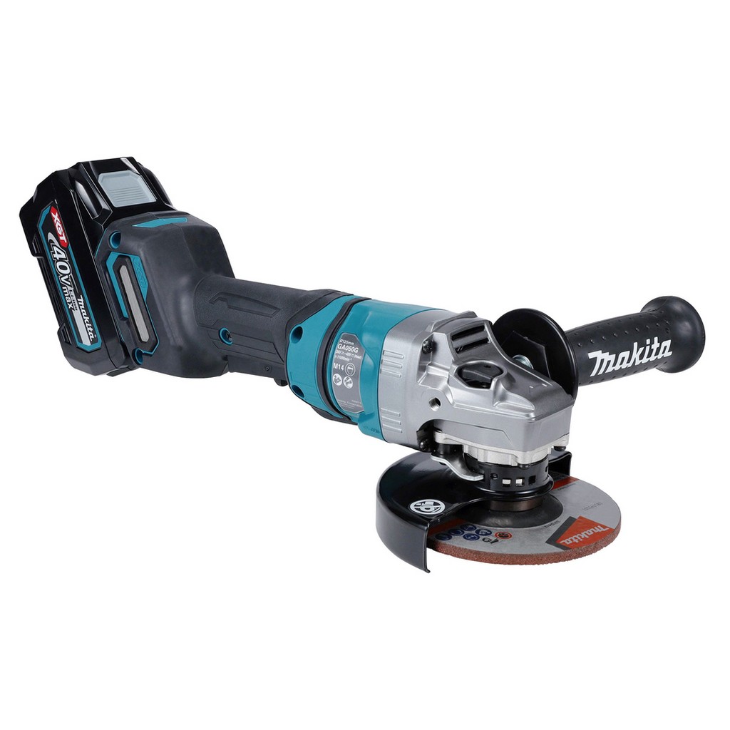Makita Akku-Winkelschleifer Solo 40 V 125 mm Paddelschalter Motorbremse GA050GZ Makita Akku-Winkelschleifer Solo 40 V 125 mm Paddelschalter Motorbremse GA050GZ
