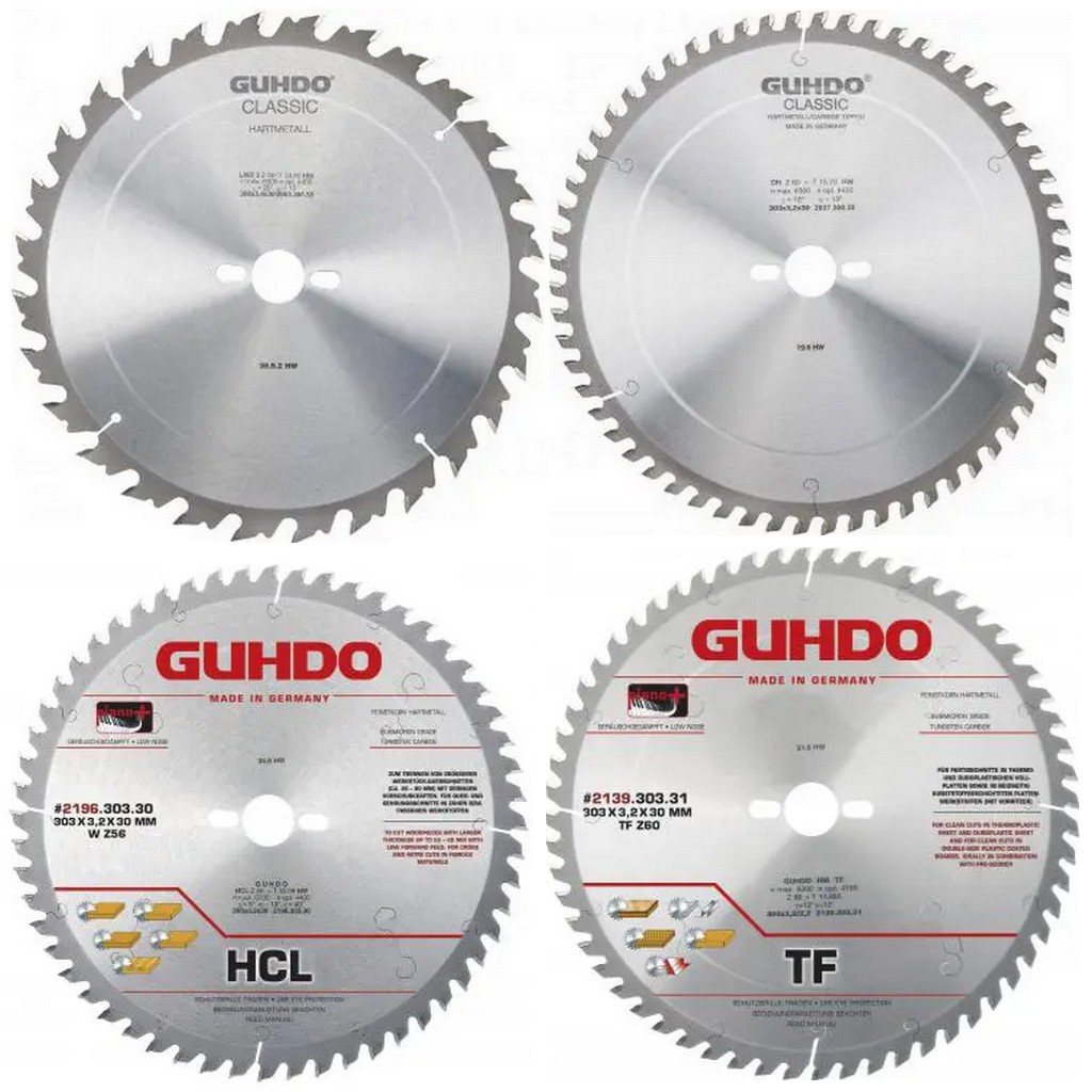 Guhdo HW Kreissägeblatt Set 4 tlg. Plattenwerkstoffe Holz Kunststoff 2000.851.26 Guhdo HW Kreissägeblatt Set 4 tlg. Plattenwerkstoffe Holz Kunststoff 2000.851.26