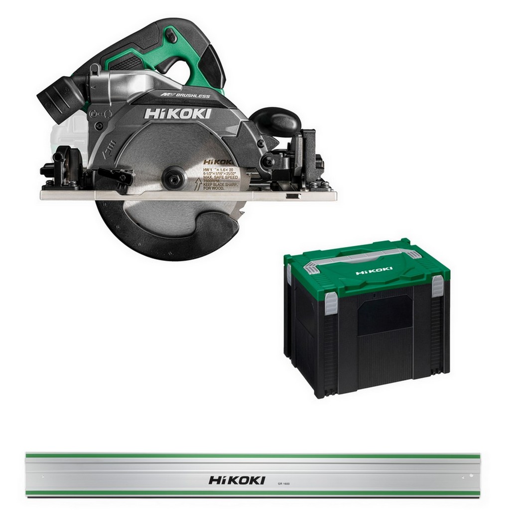 HiKoKi Akku-Handkreissäge Multivolt Solo 36V C3606DUMW2 + Führungsschiene 1600mm HiKoKi Akku-Handkreissäge Multivolt Solo 36V C3606DUMW2 + Führungsschiene 1600mm