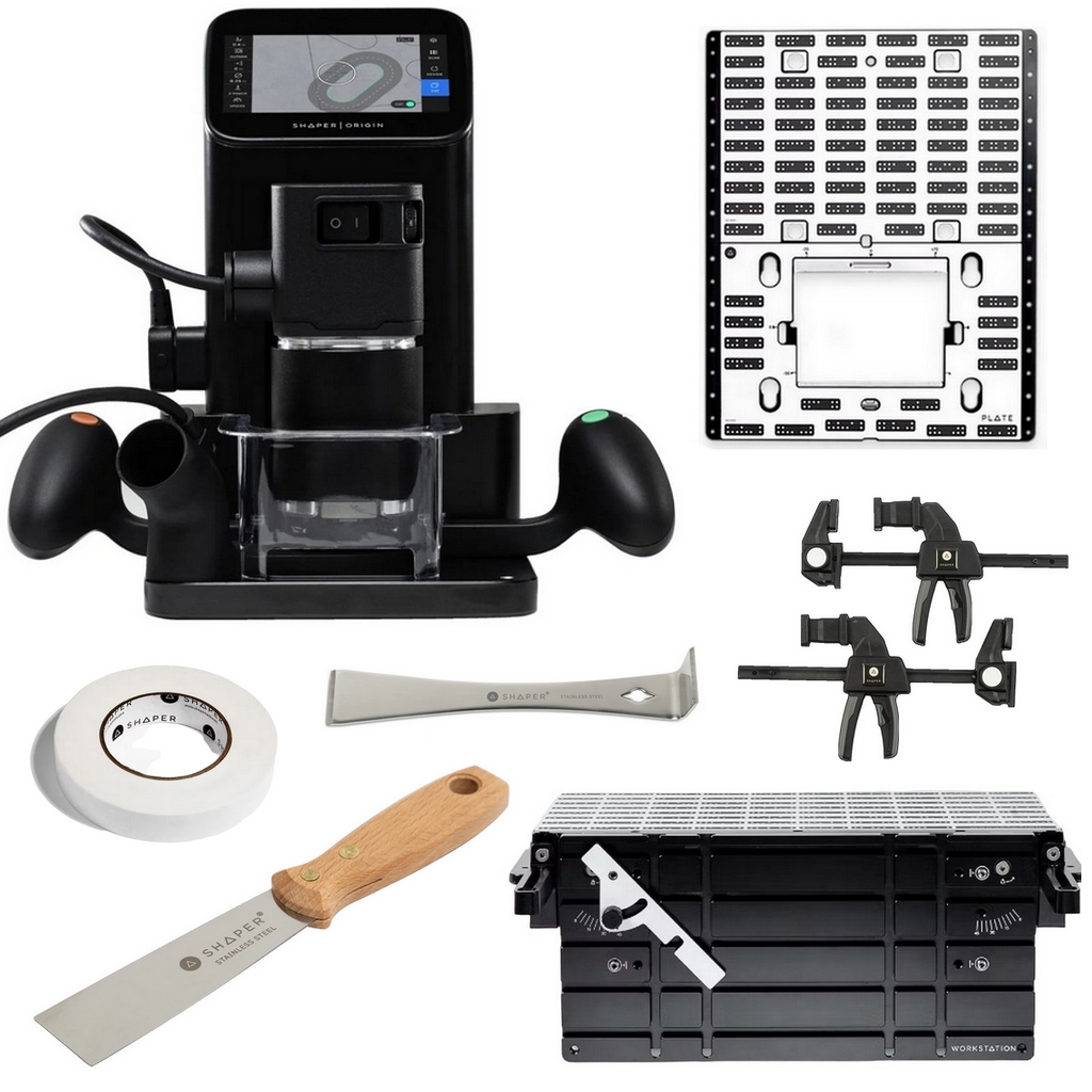 Shaper Tools Origin CNC Oberfräse + Plate + Workstation + Zubehör Winteraktion Shaper Tools Origin CNC Oberfräse + Plate + Workstation + Zubehör Winteraktion