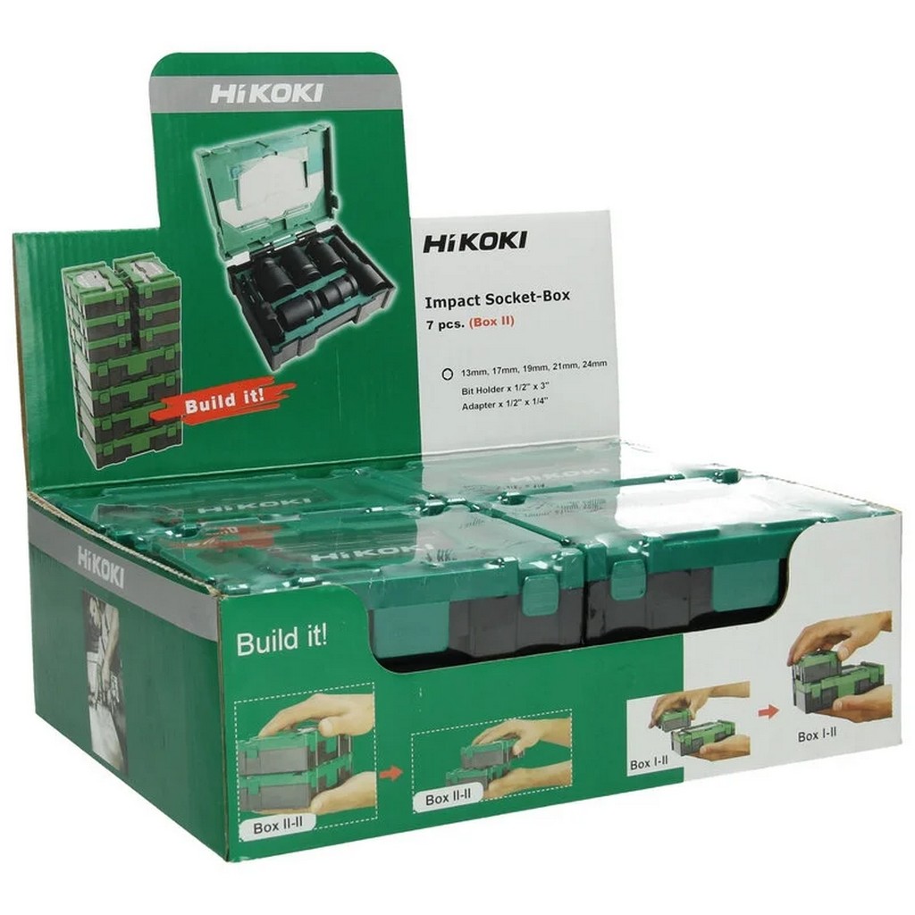 HiKoKi Akku-Schlagschrauber WR18DHW2Z + Steckschlüssel-Box+Akku+Schnellladegerät HiKoKi Akku-Schlagschrauber WR18DHW2Z + Steckschlüssel-Box+Akku+Schnellladegerät