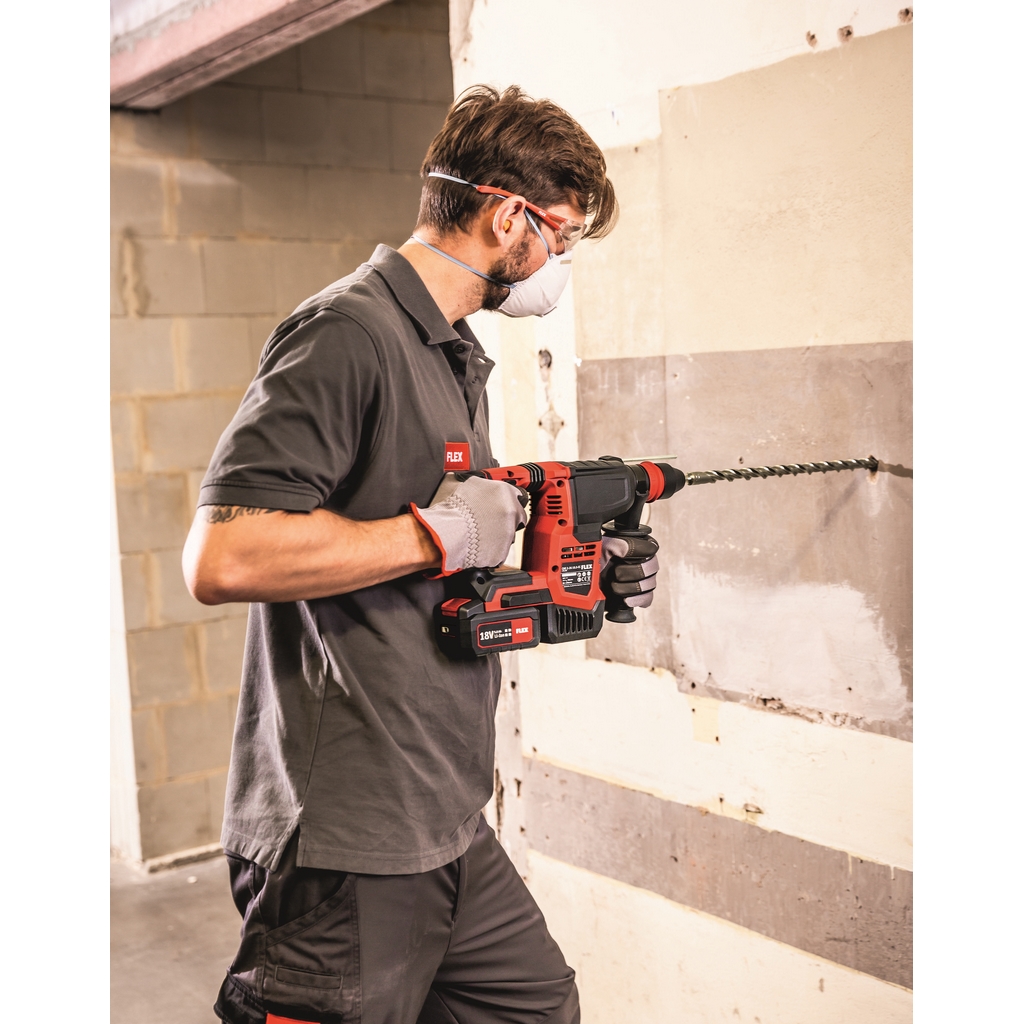 Flex Akku-Kombi-Bohrhammer CHE2-26 18.0 Nr. 491314 + Schnellspannbohrfutter Flex Akku-Kombi-Bohrhammer CHE2-26 18.0 Nr. 491314 + Schnellspannbohrfutter