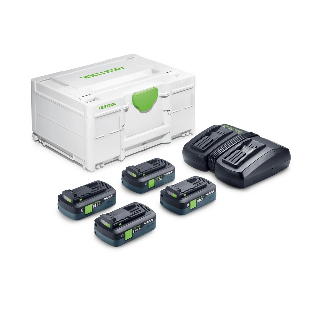 Festool Energie-Set SYS 18V 4xTBX4/TCL6DUO für alle 18 Volt Geräte 578823 Festool Energie-Set SYS 18V 4xTBX4/TCL6DUO für alle 18 Volt Geräte 578823