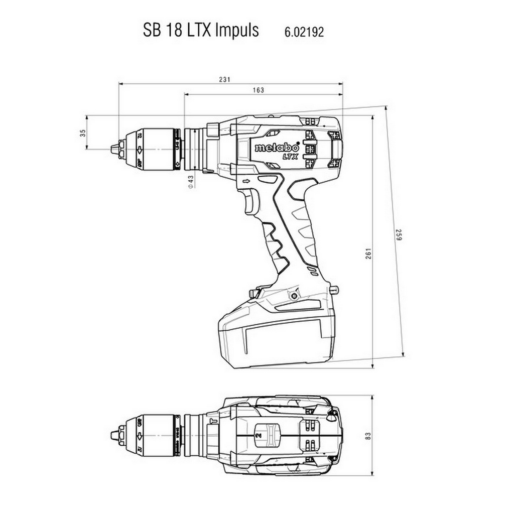 Metabo SB 18 LTX Impuls Akku Schlagbohrmaschine Schrauber 18V CAS System Mafell Metabo SB 18 LTX Impuls Akku Schlagbohrmaschine Schrauber 18V CAS System Mafell