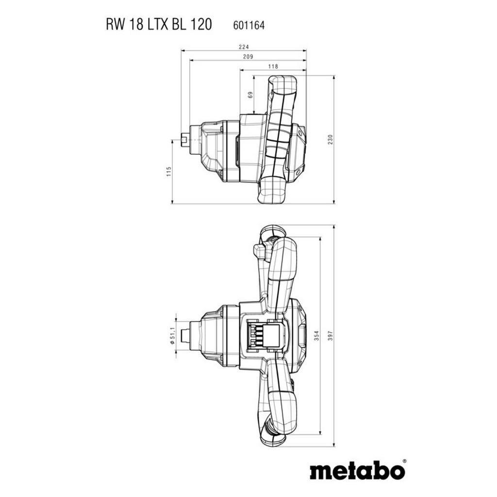 Metabo Akku Rührwerk RW 18 LTX BL 120 Solo CAS System Mafell 601164850 Metabo Akku Rührwerk RW 18 LTX BL 120 Solo CAS System Mafell 601164850
