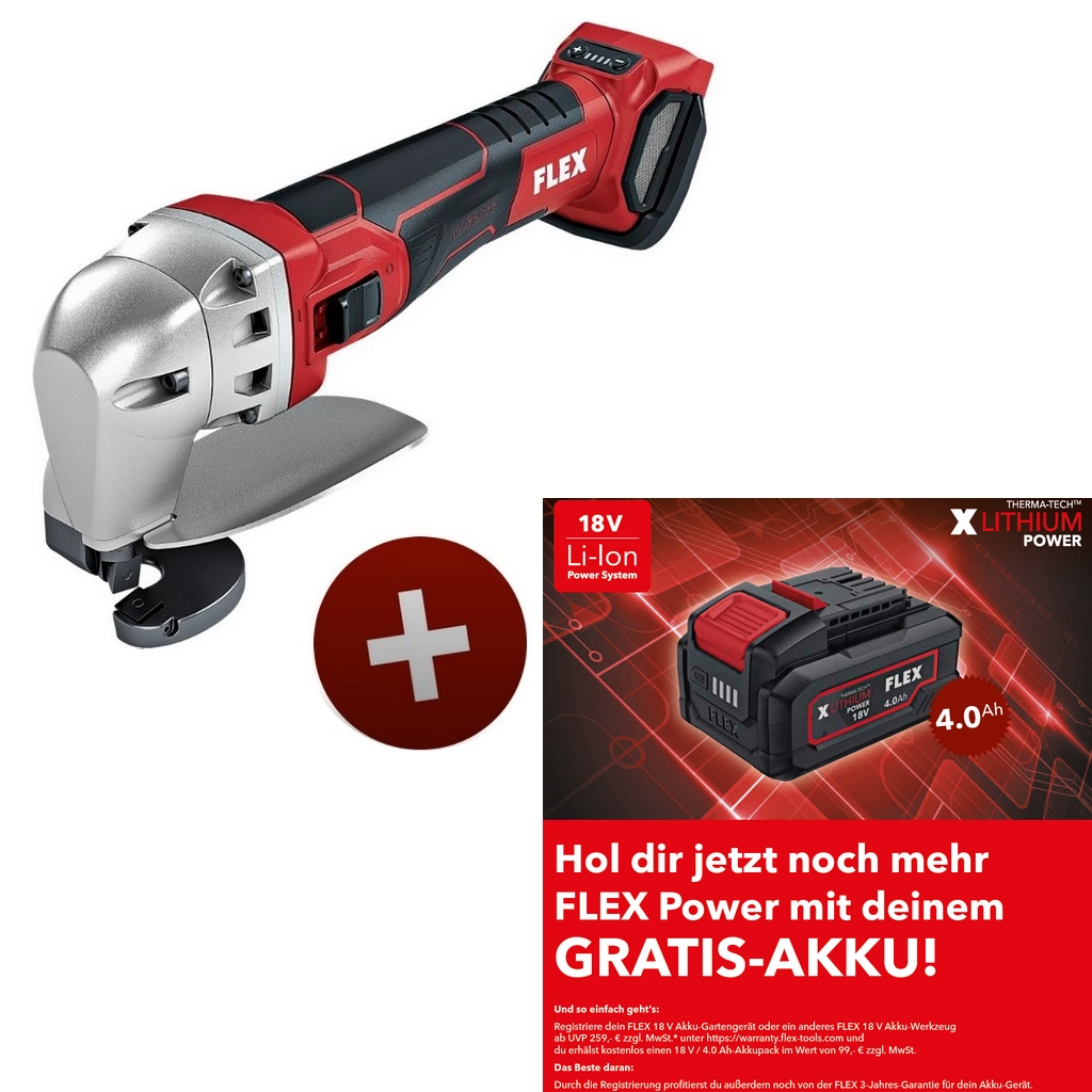 Flex Akku Blechschere 18V SHE 16 18.0-EC ohne Akku ohne Ladegerät C 531583 Flex Akku Blechschere 18V SHE 16 18.0-EC ohne Akku ohne Ladegerät C 531583