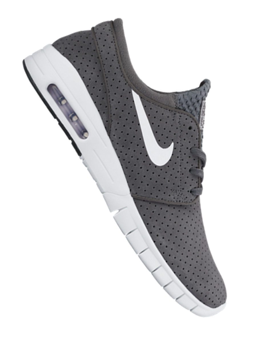 Nike Sb Stefan Janoski Max Suede Dark Grey White Black White Ceres Webshop