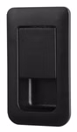 Türschloss 36x59mm schwarz/schwarz Türstärke 12-18mm