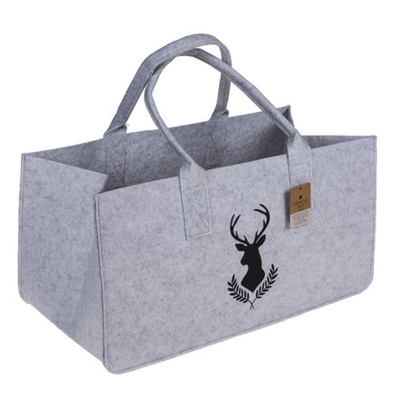 Tragetasche 50x25x25cm Filztasche grau oder anthrazit Uni oder
