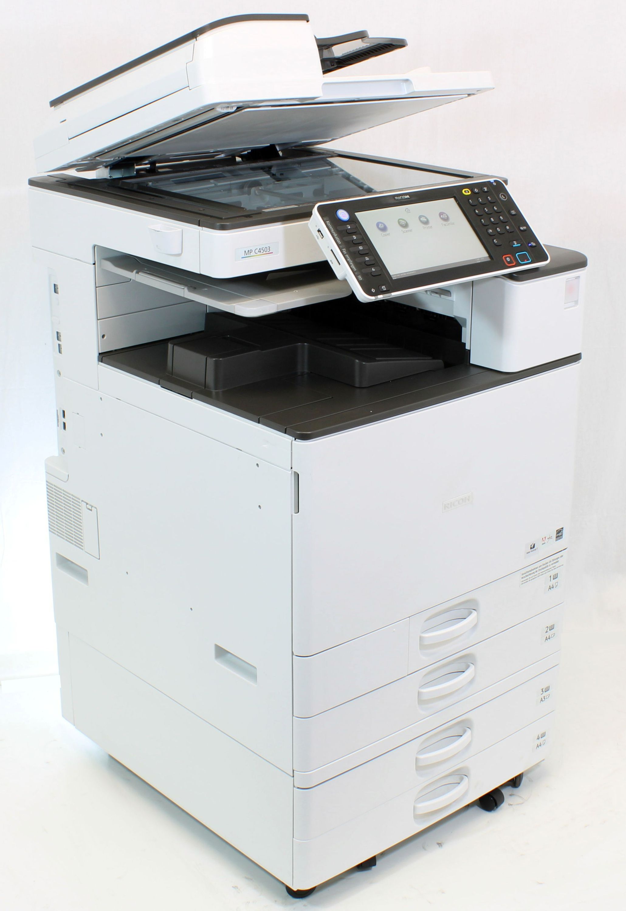 Ricoh Mp C4503 Printer Laser Printer Din A3 Copier Scanner Fax Color Used Ceres Webshop