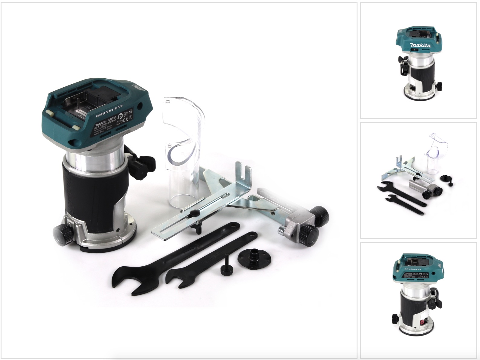 Makita Oberfräse DRT 50 RT1J X2 18 V Li-Ion Akku B Produktbild-Vorschau 6