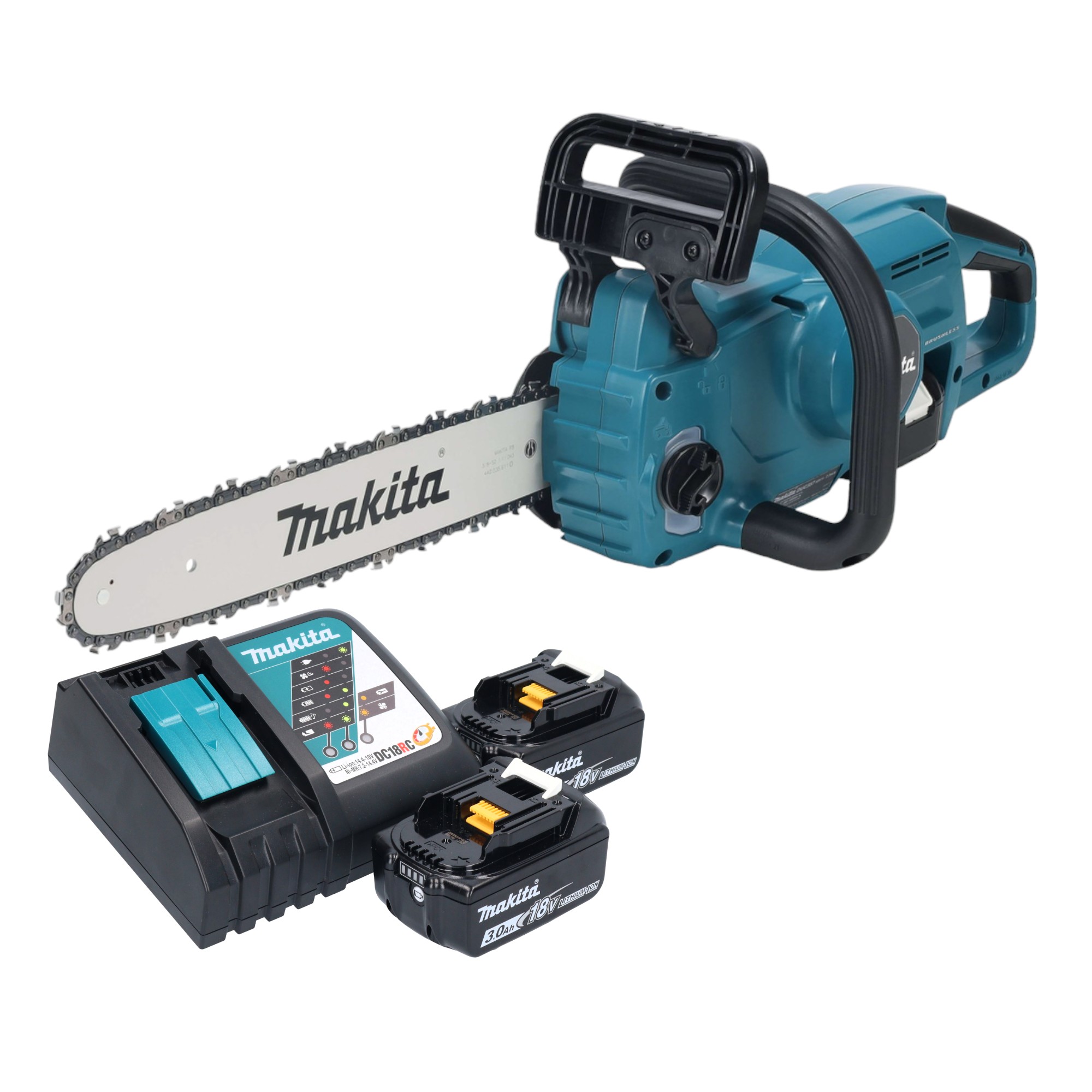 Makita DUC 357 RF2X3 Kettensäge 18 V 35 cm Brushless + 2x Akku 3