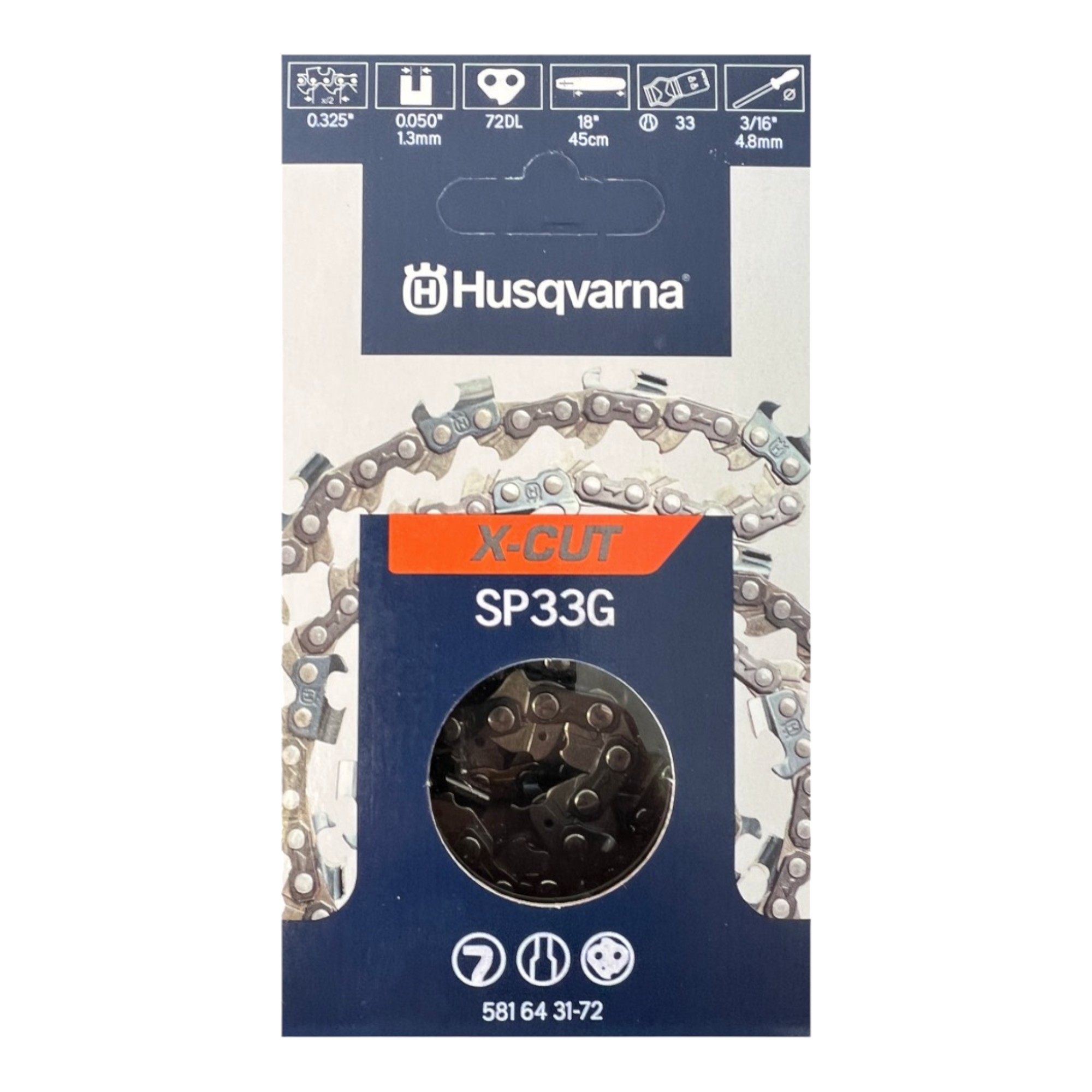 3 Chaînes De Tronçonneuse 50 Cm - Pas 0.325", épaisseur 1.5 Mm, 76 Maillons, Pour Timbertech KS5200/Husqvarna