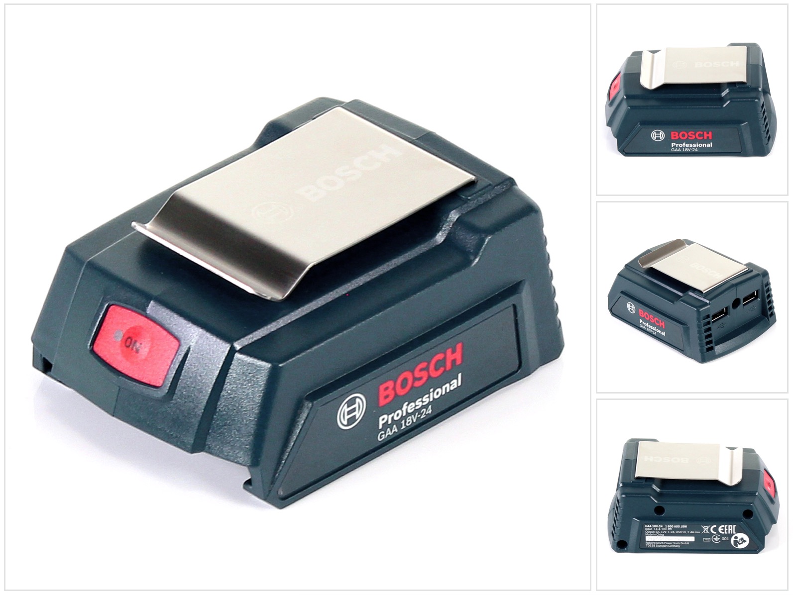 Bosch GAA 18V24 Akku USB Ladegerät Adapter für 14,4 18 V Akkus