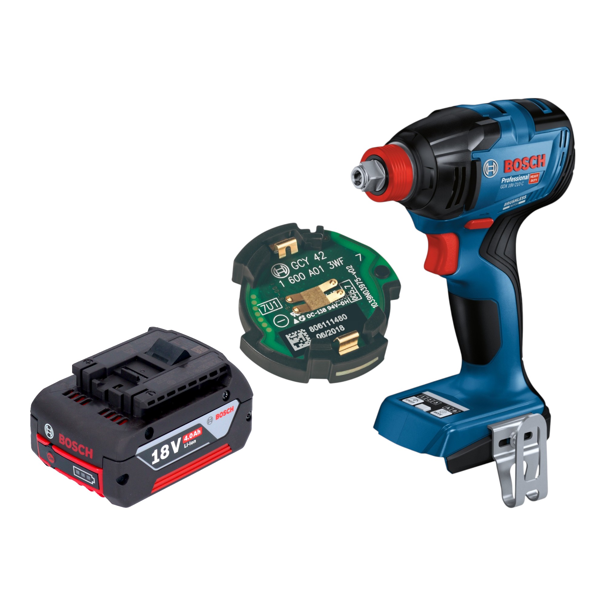 Bosch GDX 18V-210 C Professional Schlagschrauber 210 Nm + 1x Akku
