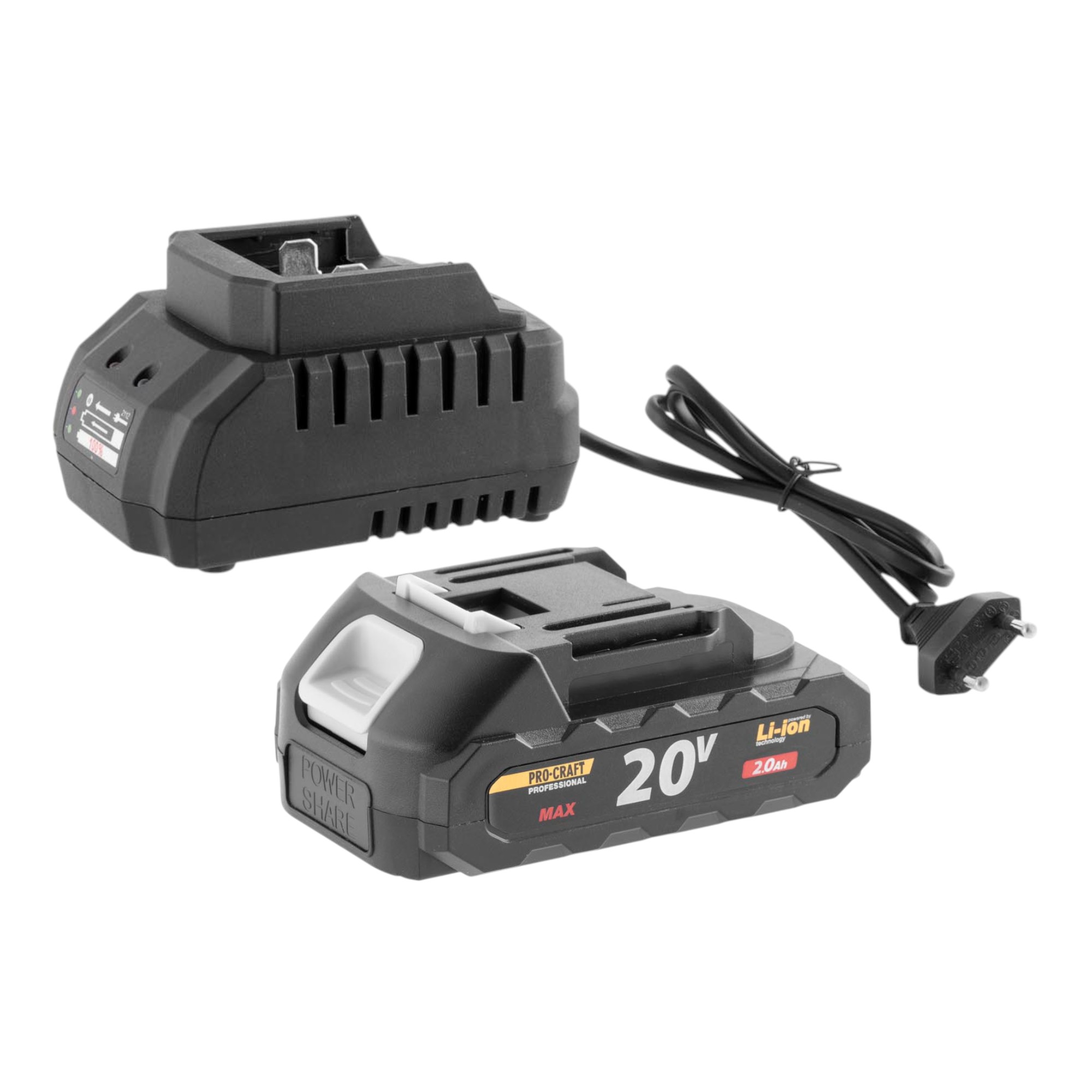 Procraft PTM20-1b-c Akku Vibration Fliesen Saugheber 20 V + 1x Akku 2,0 Ah  + Ladegert + Koffer | DINOTECH e.K.