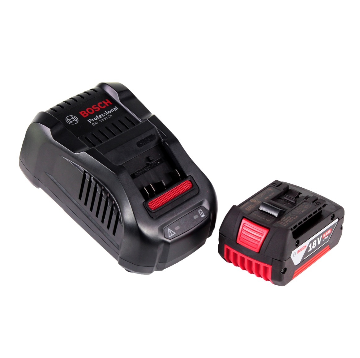 1 x 3.0 ah Akku 18 V Bosch GLI 18V-2200 C Akku Lampe GAL 1880 CV Ladegerät