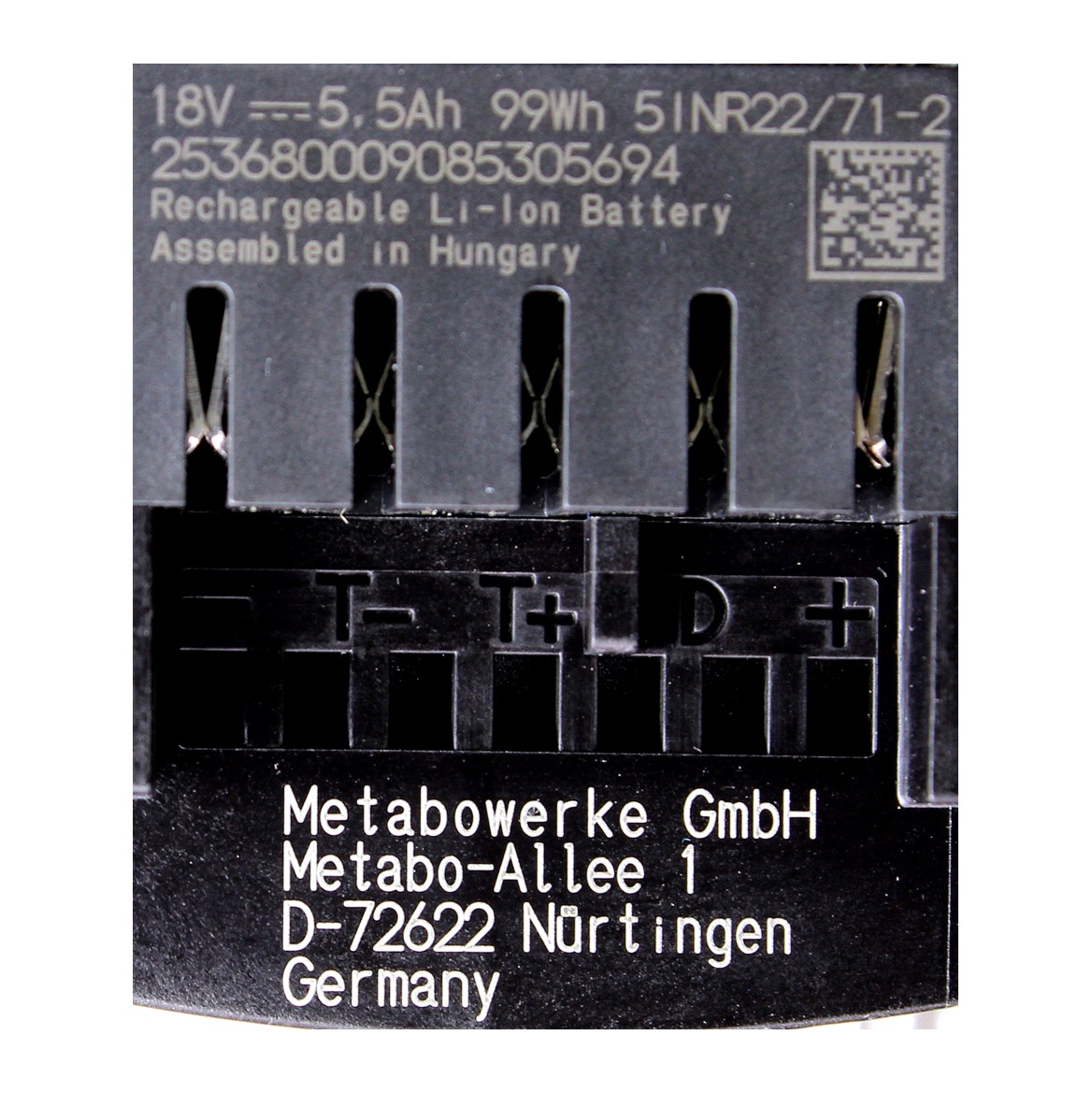 Ladegerät Metabo Basisset 2 x LiHD 5,5 Ah Akkus 685122000