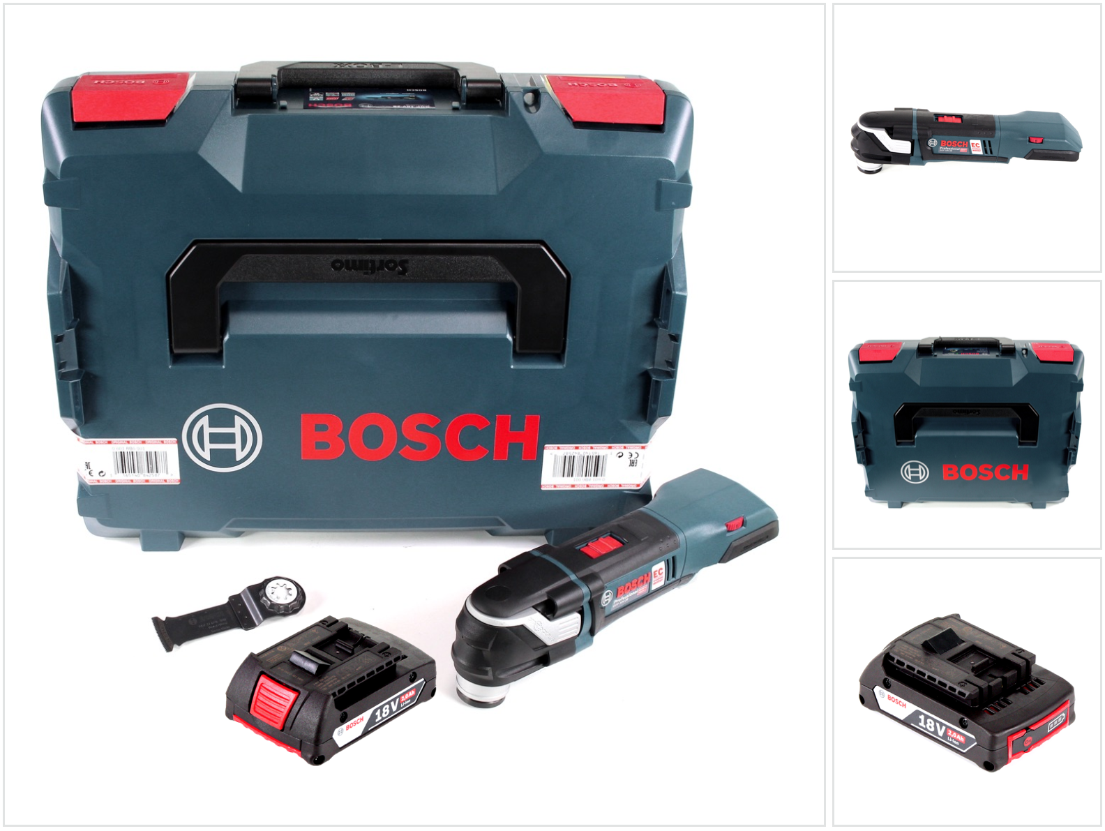 Bundle Bosch Gop 18 V 28 Professional Brushless Cordless Multi