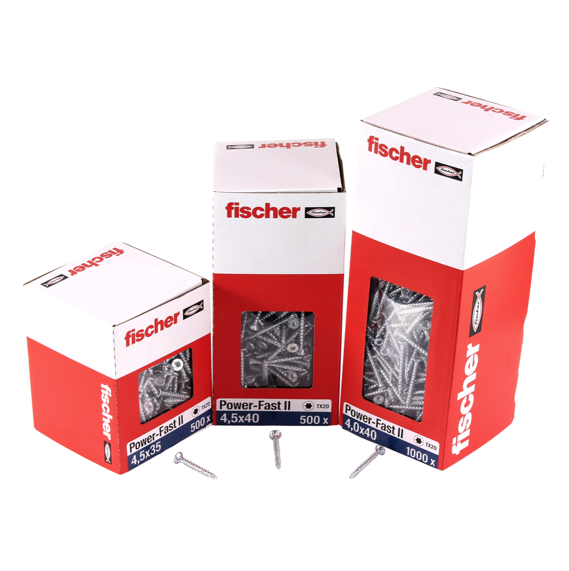 Fischer Power-Fast II FPF 3,0x16 Senkkopf verzinkt Vollgewinde TX 200 Stück