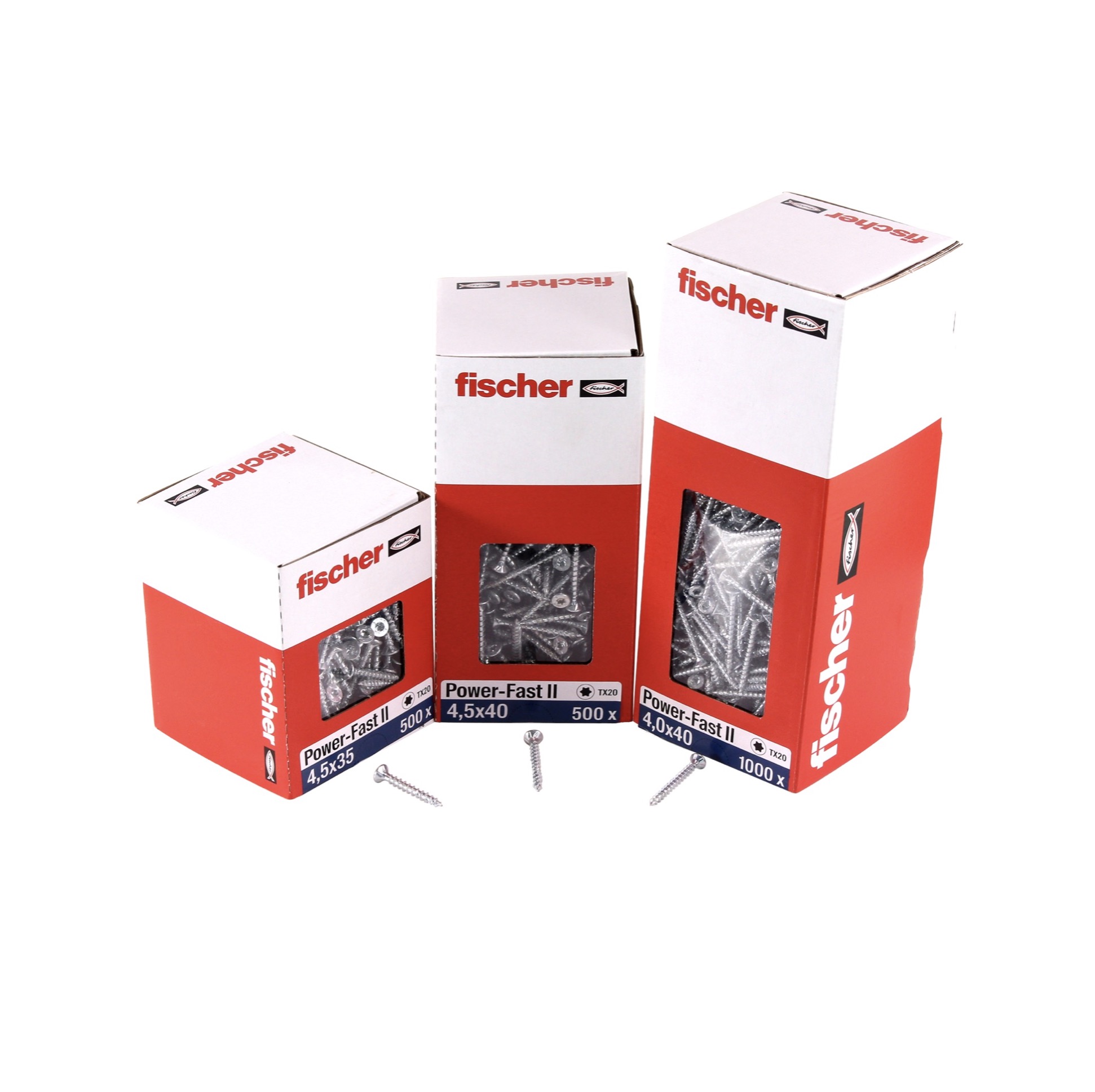 Premium Spanplattenschrauben mit Senkkopf und Teilgewinde zur Befestigung von tragenden Bauteilen in Holz nicht rostender Stahl 25 St/ück fischer Power-Fast FPF-SZ 5,0 x 60 A2P 25 B
