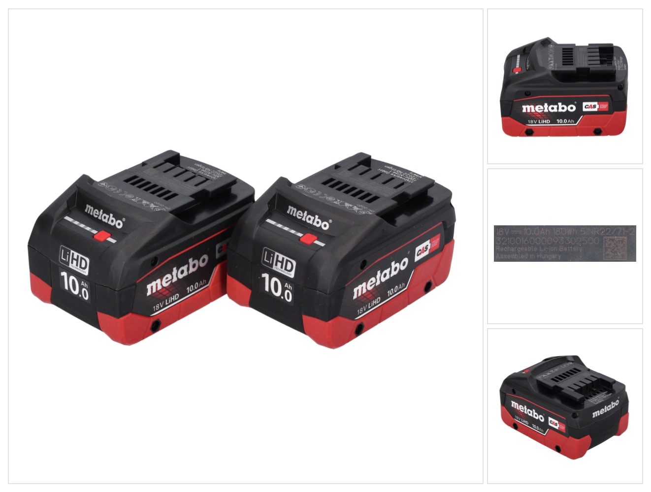 Metabo LiHD Akkupack Set 2x 18 V 10,0 Ah CAS System ( 2x 625549000 ) | eBay