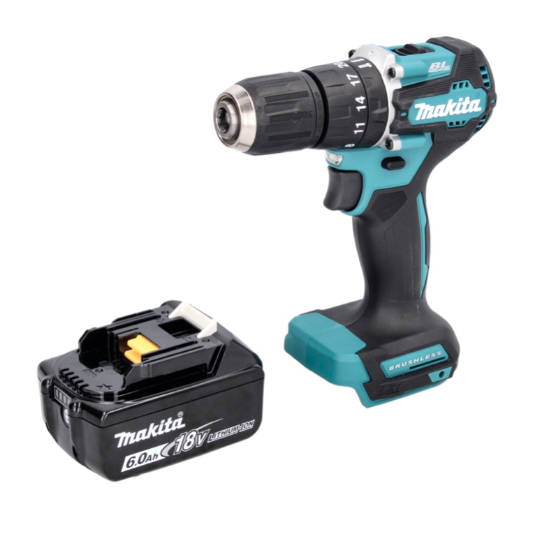 Makita DHP 487 G1 Akku Schlagbohrschrauber 18 V 40 Nm Brushless