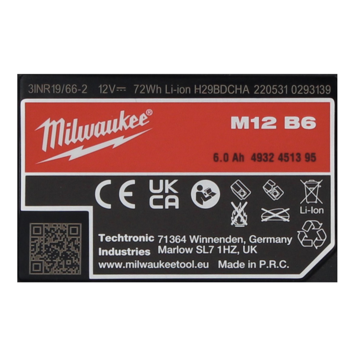 Milwaukee m12 store b6